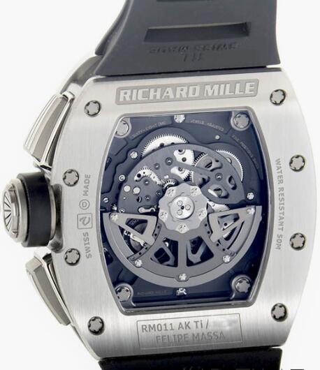 Richard Mille Replica Watch RM-011 Felipe Massa White gold